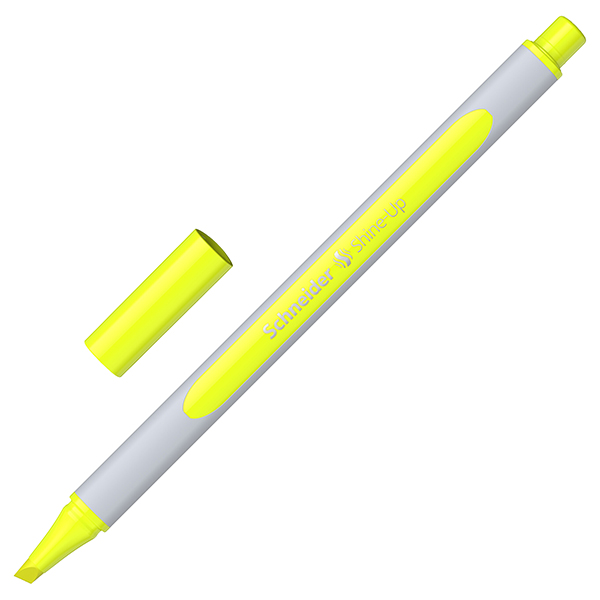  Evidenziatore Shine-Up - punta a scalpello - giallo - Schneider 