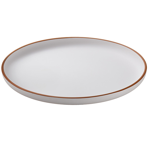  Piatto piano - rPET - bianco - Ø27,5 x 2,8cm - Leone 