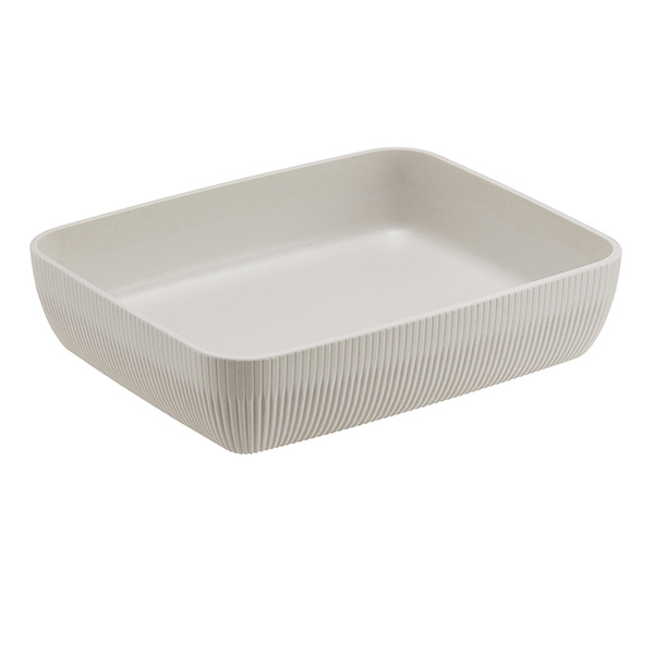  Vaschetta buffet Norway - avorio - 32,5 x 26,5 x 7,5cm - melamina - Leone 