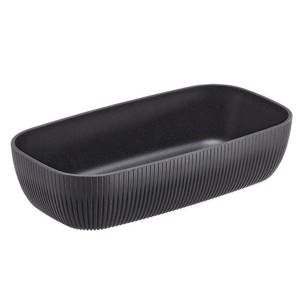  Vaschetta buffet Norway - antracite - 32,5 x 17,6 x 7,5cm - melamina - Leone 