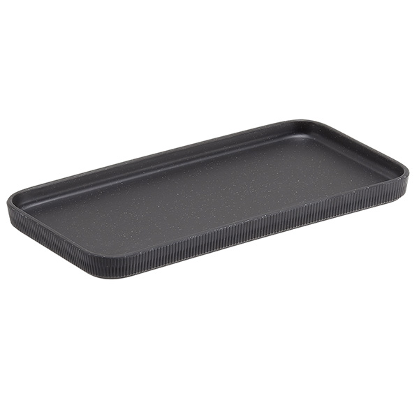  Vassoio buffet Norway - antracite - 27,5 x 13,2 x 1,7cm - melamina - Leone 