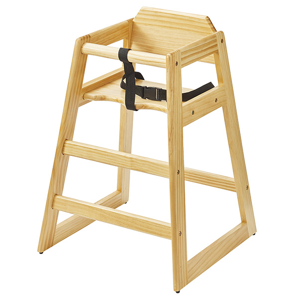  Seggiolone per bambini - 51 x 48 x 74cm - legno naturale - Leone 