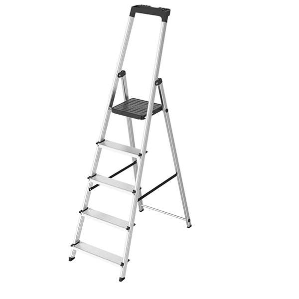  Scala in alluminio - 5 gradini - Verdelook 