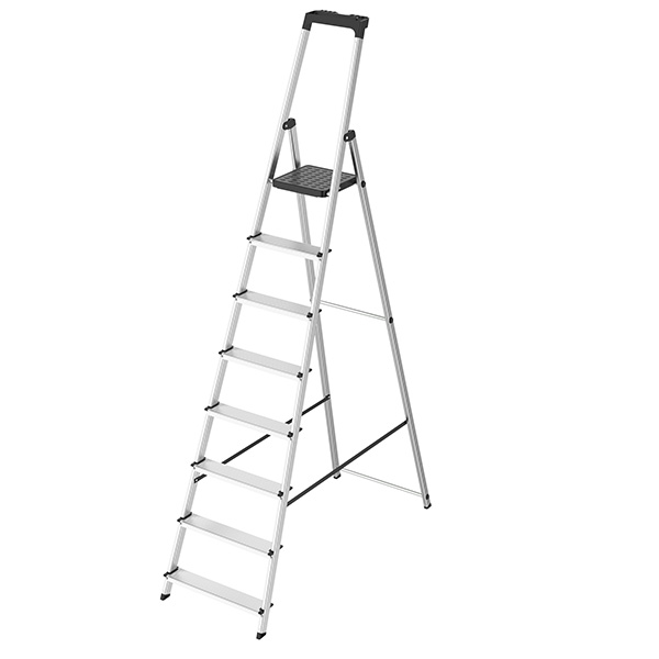  Scala in alluminio - 8 gradini - Verdelook 