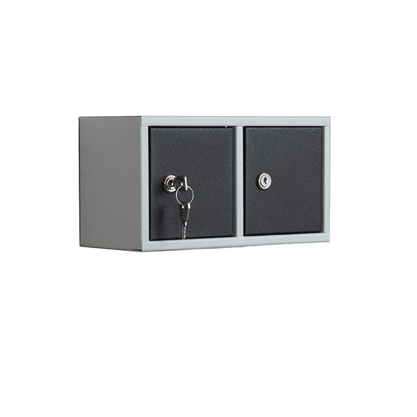  Casellario componibile Annabox - 2 porte - grigio/antracite - Metalpus 