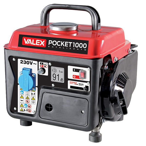  Generatore Pocket1000 - 2 tempi - 0,65 KVA - Valex 