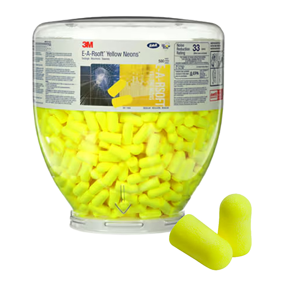  Ricarica inserti auricolari E-A-Rsoft™ Yellow Neons - per boccione - 3M - conf. 500 paia 