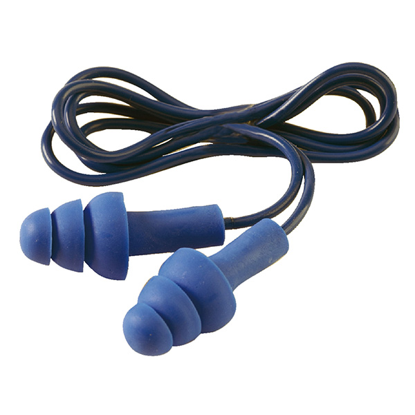  Inserti auricolari E-A-R Tracers - con cordicella - SNR 29 dB - blu - 3M - conf. 50 pezzi 