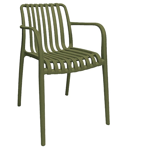  Sedia Nives - 56 x 42 x 81 cm - PP - verde - Verdelook 