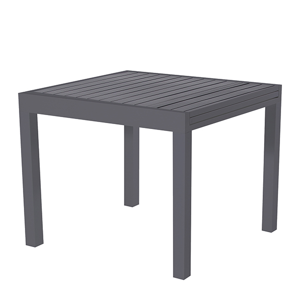  Tavolo Sardegna - quadrato - 90 x 90 x 74 cm - grigio - Verdelook 