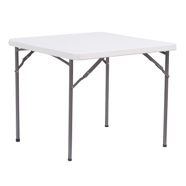  Tavolo quadrato - HDPE - 86 x 86 x 74 cm - bianco - Verdelook 