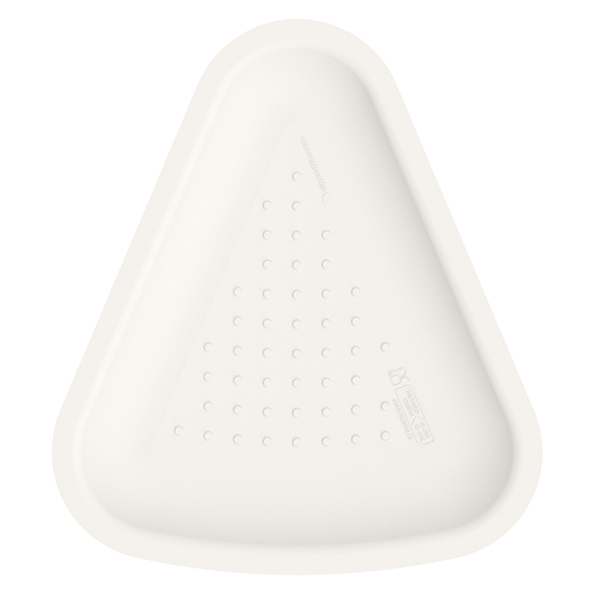  Vassoio pizza - 1/6 - 23 x 26 cm - bianco - Signor Bio - conf. 125 pezzi 