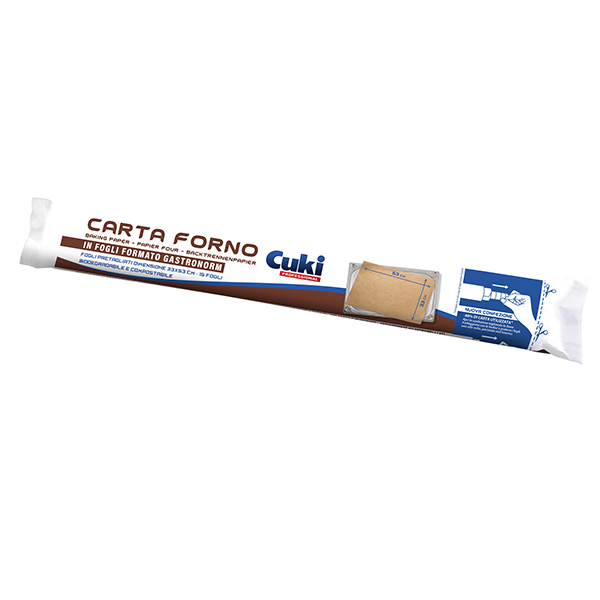  Carta forno - in fogli - 33 x 53 cm - 15 fogli - Cuki Professional 