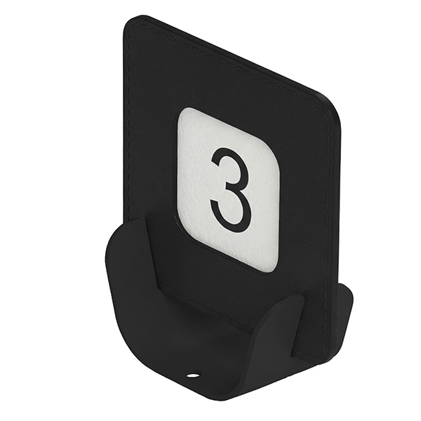  Segnaposto Talk porta QR code - 10 x 4 x 11,5 cm - nero - Stilcasa 