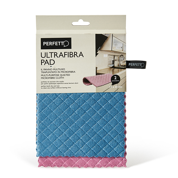  Panno Ultrafibra Touch - 35 x 35 cm - colori assortiti - Perfetto 