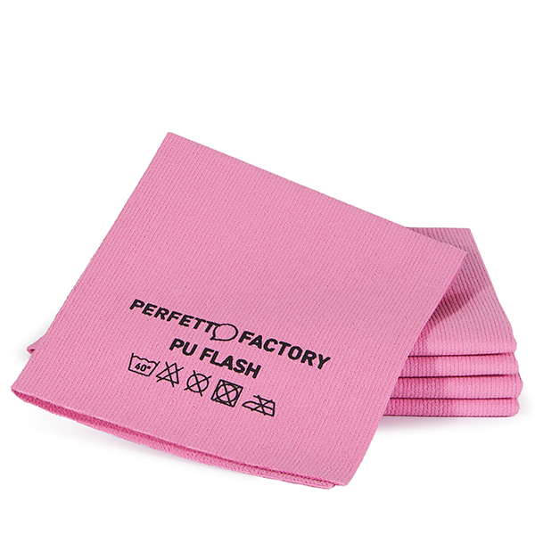  Panni PU Flash - 34 x 36 cm - rosso - Perfetto Factory - conf. 5 pezzi 
