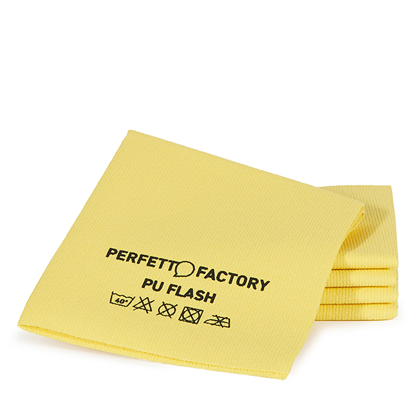  Panni PU Flash - 34 x 36 cm - giallo - Perfetto Factory - conf. 5 pezzi 