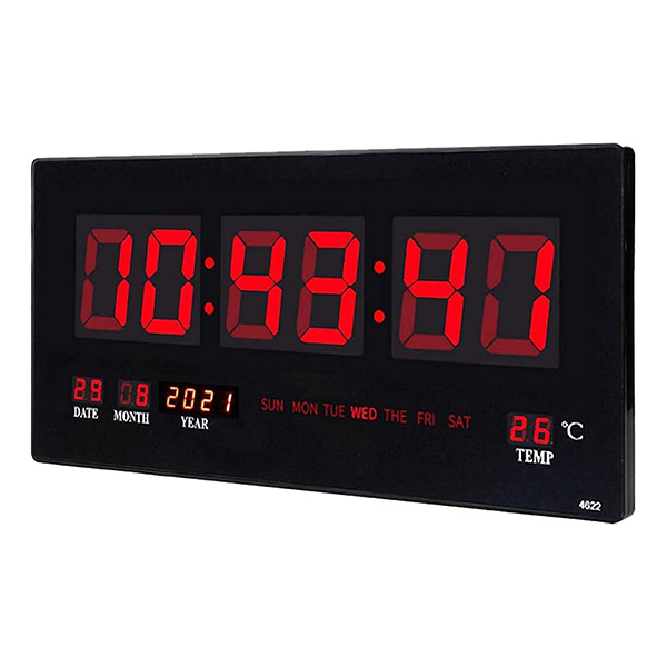  Orologio digitale - LED - 51 x 3,5 x 23,5 cm 