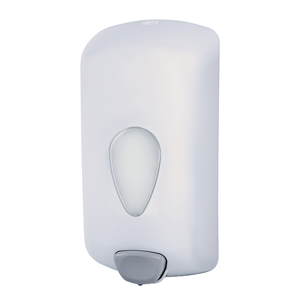  Dispenser sapone Stileco - liquido/gel - 9,5 x 13 x 26 cm - 1 L - ABS - bianco - Medial International 