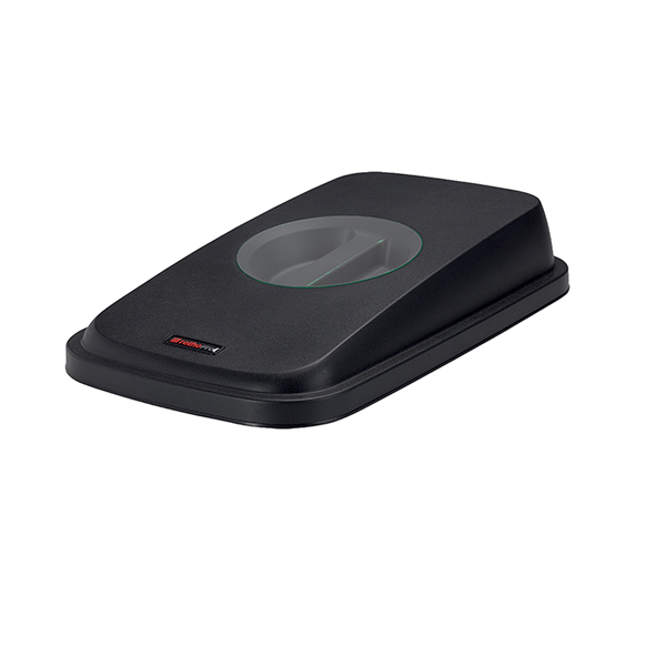  Coperchio per cestino SELECTO - con maniglia - nero - Rotho 