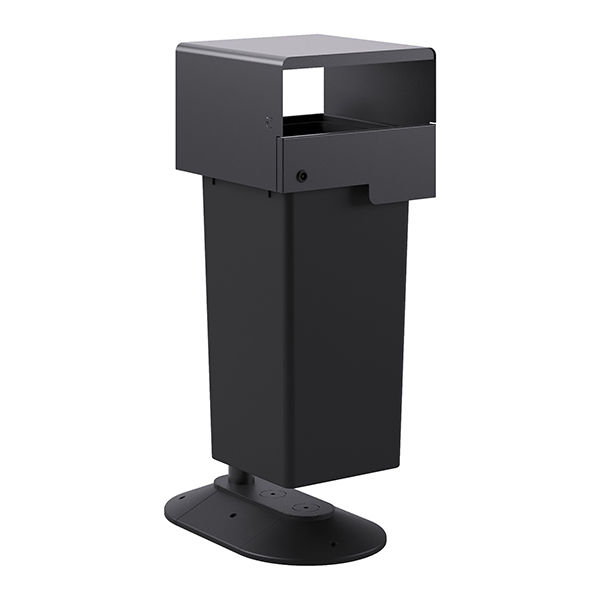  Portarifiuti MODULA - da terra - coperto - con contenitore - 62,5 x 41,5 x 107,5 cm - 73 L - antracite - Stilcasa 