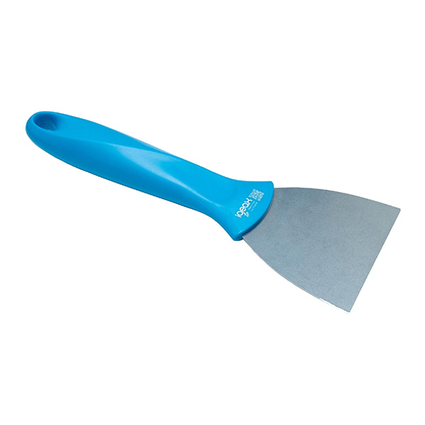  Raschietto - lama acciaio inox - 7,5 x 2 x 24 cm - blu/grigio 