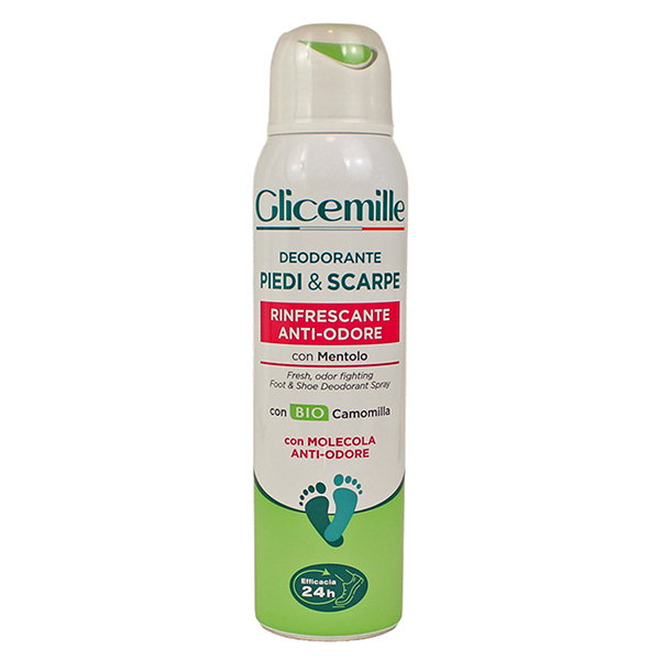  Deodorante spray piedi e scarpe - 150 ml - Glicemille 