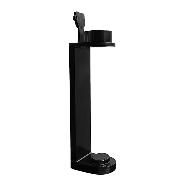  Supporto murale - per dispenser cortesia ricaricabile - plastica - nero - Beauty Escape 