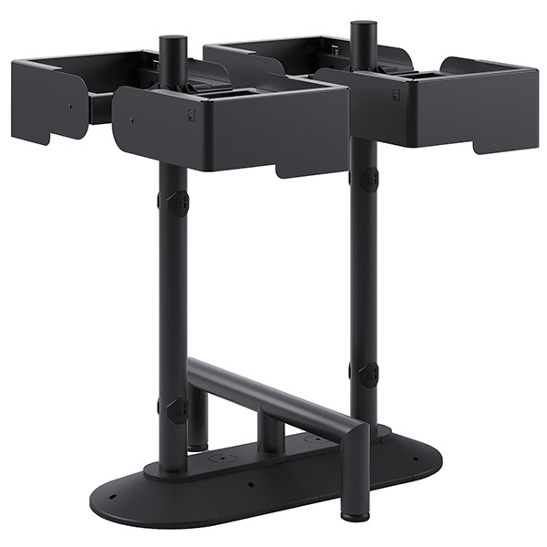  Portarifiuti MODULA - da terra - con reggisacco - quadruplo - 85 x 78 x 97,5 cm - 90+90+90+90 L - antracite - Stilcasa 