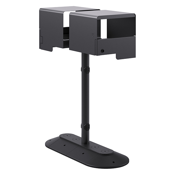  Portarifiuti MODULA - da terra - coperto - con reggisacco - doppio - 35 x 85 x 107,5 cm - 90+90 L - antracite - Stilcasa 