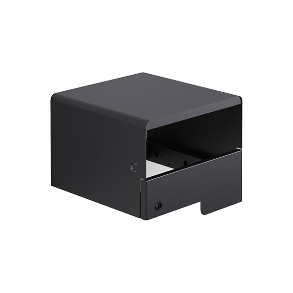  Portarifiuti MODULA - murale - coperto - con reggisacco - 41,5 x 41,5 x 32,5 cm - 120 L - antracite - Stilcasa 