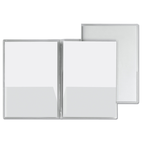  Cartella con doppia tasca Capri 69/T2 - A4 - PVC - trasparente liscio - Sei Rota - conf. 5 pezzi 