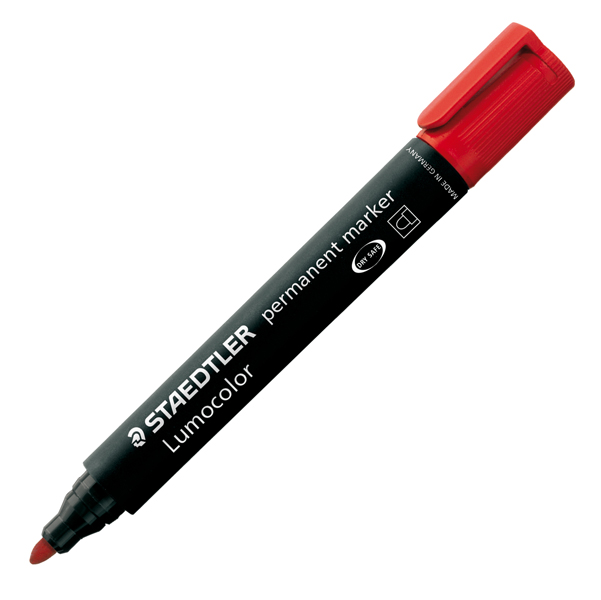  Marcatore Lumocolor Permanent 352 - punta tonda - tratto 2 mm - rosso - Staedtler 