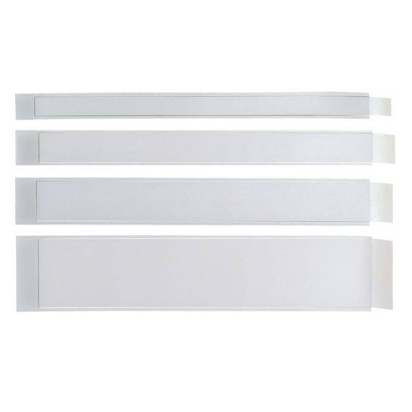  Portaetichette adesivo Ies L40 - 40 x 300 mm - grigio - Sei Rota - conf. 10 pezzi 