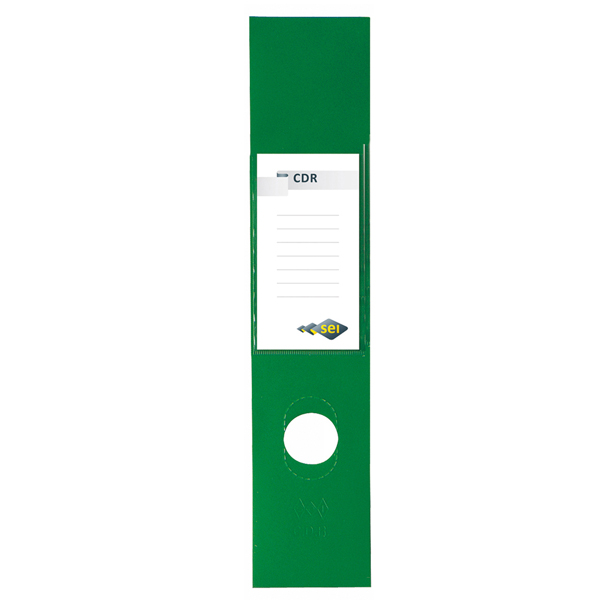  Copridorso CDR - PVC adesivo - 7 x 34,5 cm - verde - Sei Rota - conf. 10 pezzi 