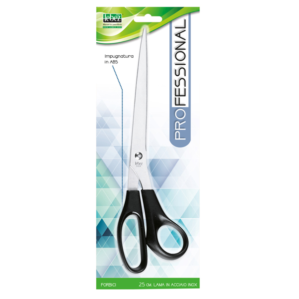  Forbice 4334 Professional - 25 cm - lama acciaio inox - nero/grigio - Lebez 