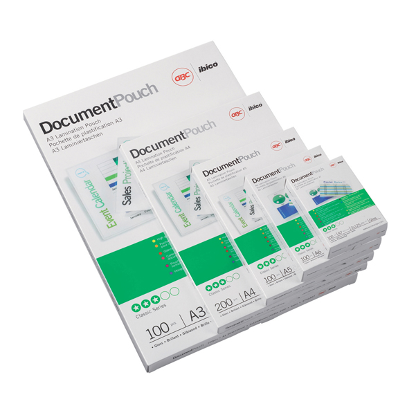  Pouches - A2 - 426 x 600 mm - 2 x 125 micron - GBC - conf. 50 pezzi 