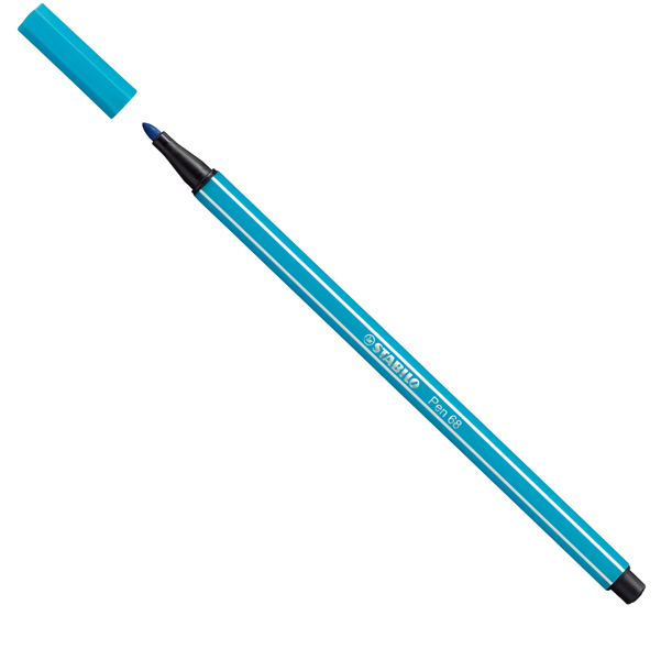  Pennarello Pen 68 - blu chiaro 31 - Stabilo 