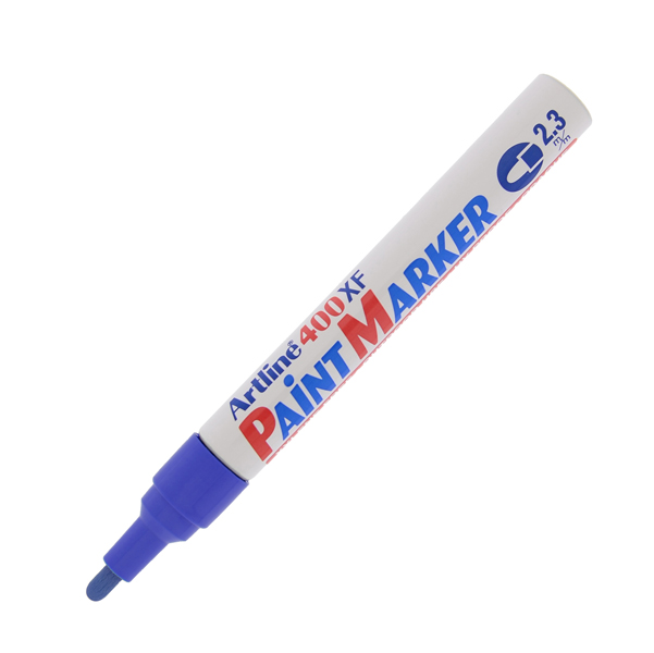  Marcatore permanente A 400 - a vernice - punta tonda - 2,3 mm - blu - Artline 