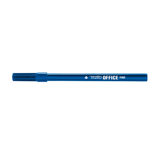  Pennarelli Office - punta feltro - punta fine - tratto 0,7 mm - blu - Tratto - conf. 12 pezzi 