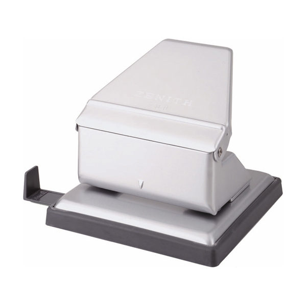  Perforatore 788 - con guida in ABS - max 15 fogli - 2 fori - passo 8 cm - alluminio - Zenith 