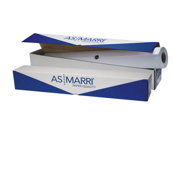  Carta plotter PTJ.90 - 914 mm x 50 mt - 90 gr - inkjet - trasparente - As Marri 