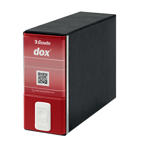  Registratore Dox 3 - dorso 8 cm - memorandum 23 x 18 cm - rosso - Esselte Dox 