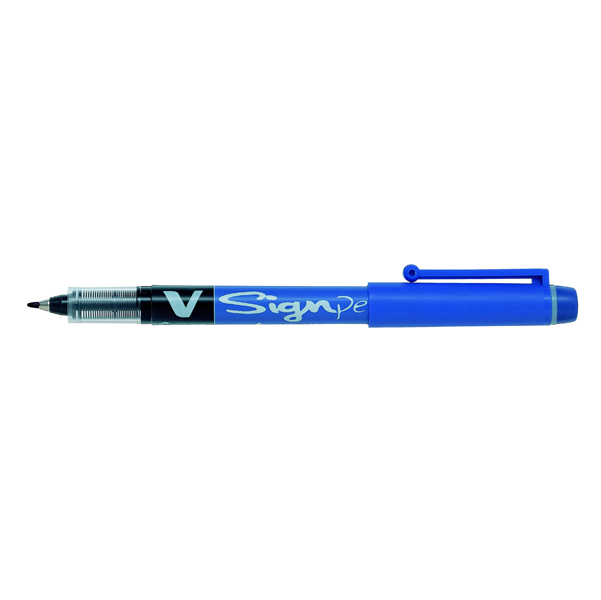  Pennarello V Signpen punta feltro - punta 2 mm - blu - Pilot 