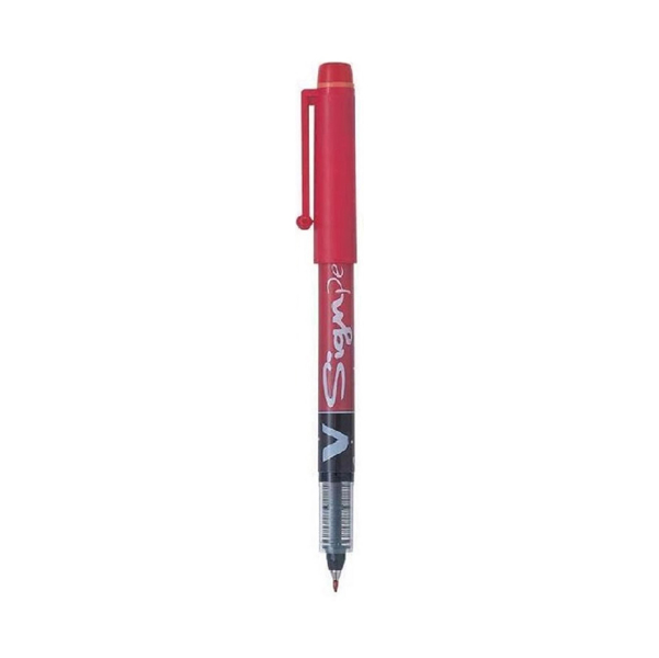  Pennarello V Signpen - punta 2 mm - rosso - Pilot 