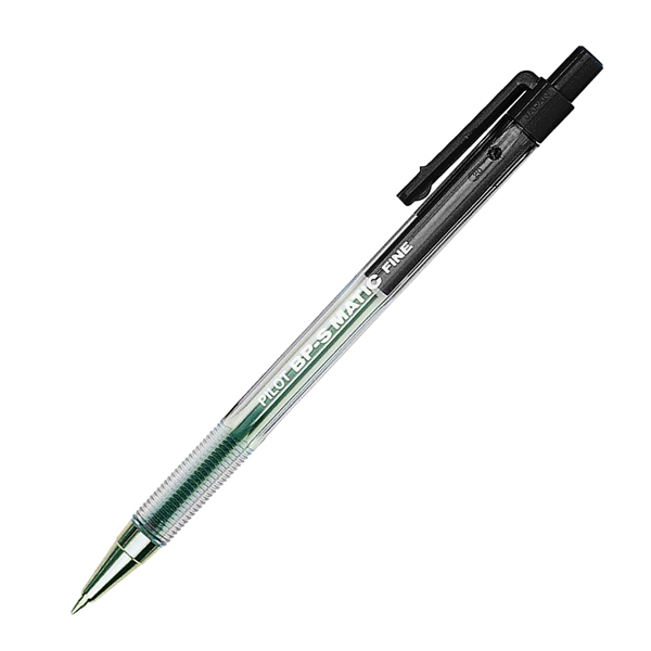  Penna a sfera a scatto BP S Matic - punta fine 0,7 mm - nero - Pilot 