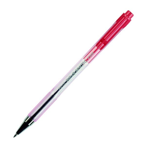  Penna a sfera a scatto BP S Matic - punta fine 0,7 mm - rosso - Pilot 