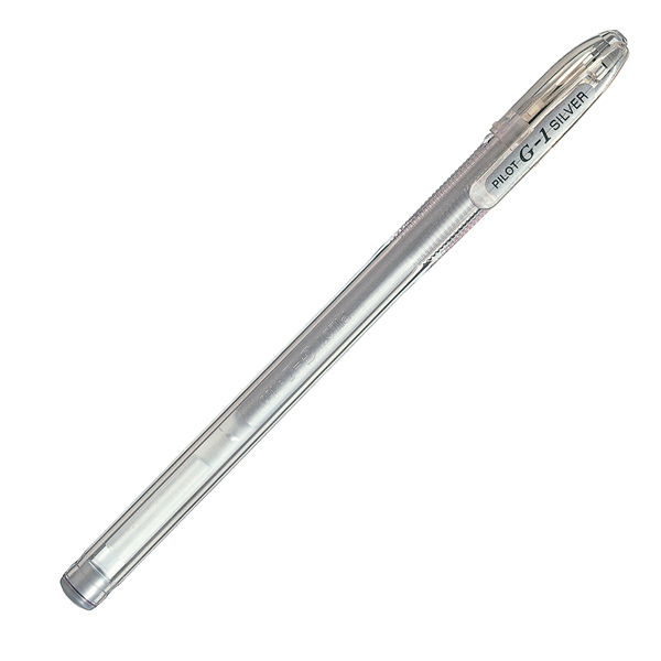  Penna a sfera gel G 1 - punta 0.7 mm - silver - Pilot 