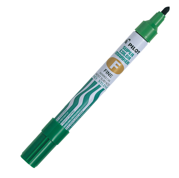 Marcatore Super Color - permanente - punta fine 4 mm - verde - Pilot 
