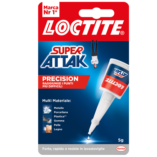  Colla Super Attak Precision - 5 gr - trasparente - Loctite 